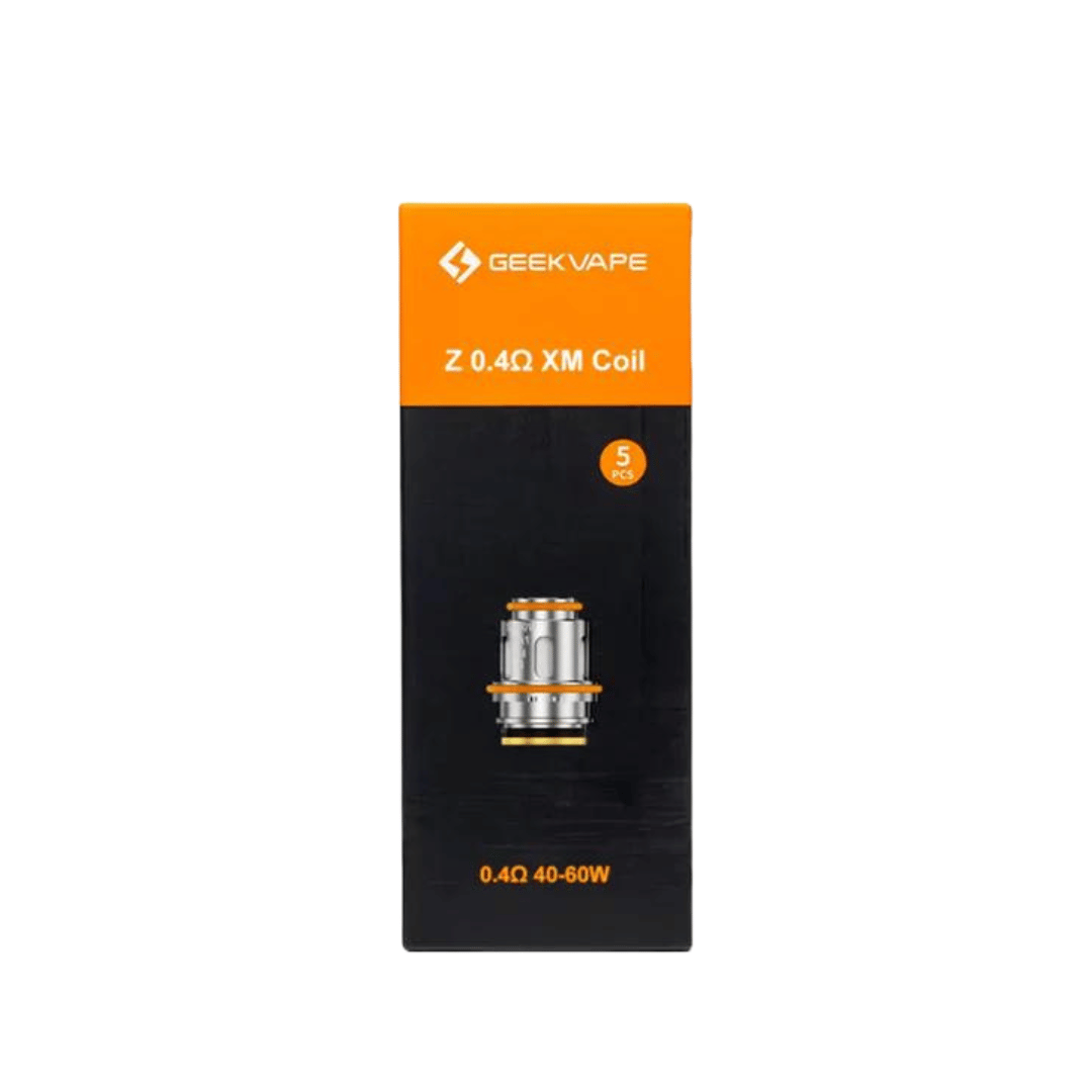 GeekVape Z 0.4Ω XM Coil packaging with orange and black design.