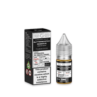 Glas Basix Butterscotch Reserve 10ml vape juice bottle with nicotine warning label.