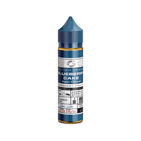 Glas Basix Blueberry Cake e-liquid bottle with detailed label design.