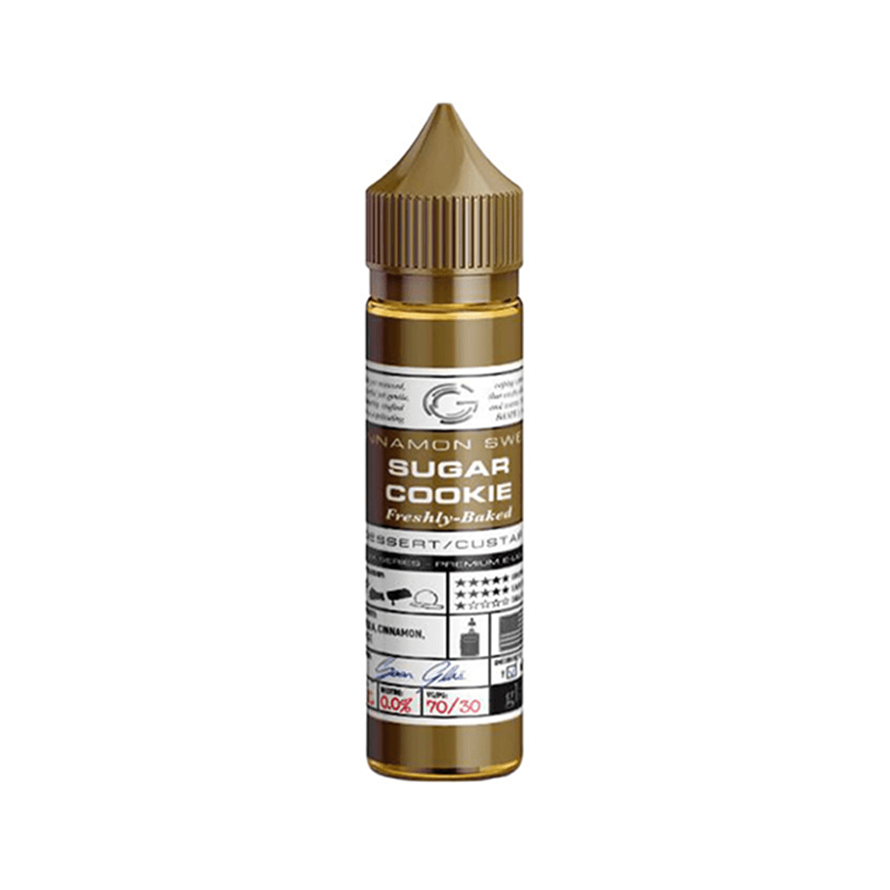 Glas Basix Sugar Cookie 50ml shortfill e-liquid bottle with brown cap and label.