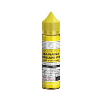 Glas Basix Banana Cream Pie e-liquid bottle with yellow cap, 50ml shortfill.