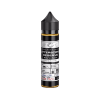 Glas Basix Butterscotch Reserve 50ml e-liquid bottle with black cap and detailed label.