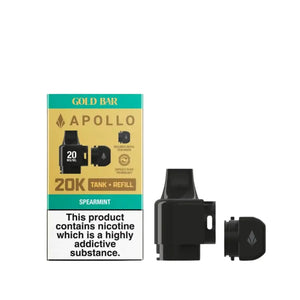 Gold Bar Apollo Prefilled Pod & Refill Spearmint Flavour for the Gold Bar Apollo Pod Kit 