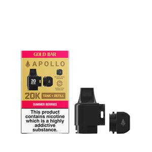 Gold Bar Apollo Prefilled Pod & Refill Summer Berries Flavour for the Gold Bar Apollo Pod Kit