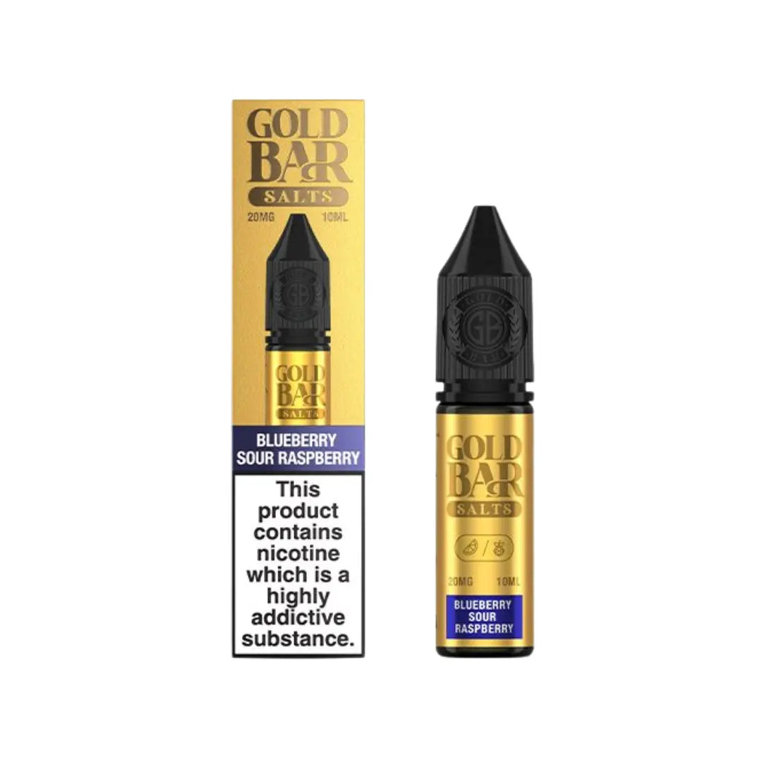 Gold Bar Blueberry Sour Raspberry 10ml Nic Salt E-liquid
