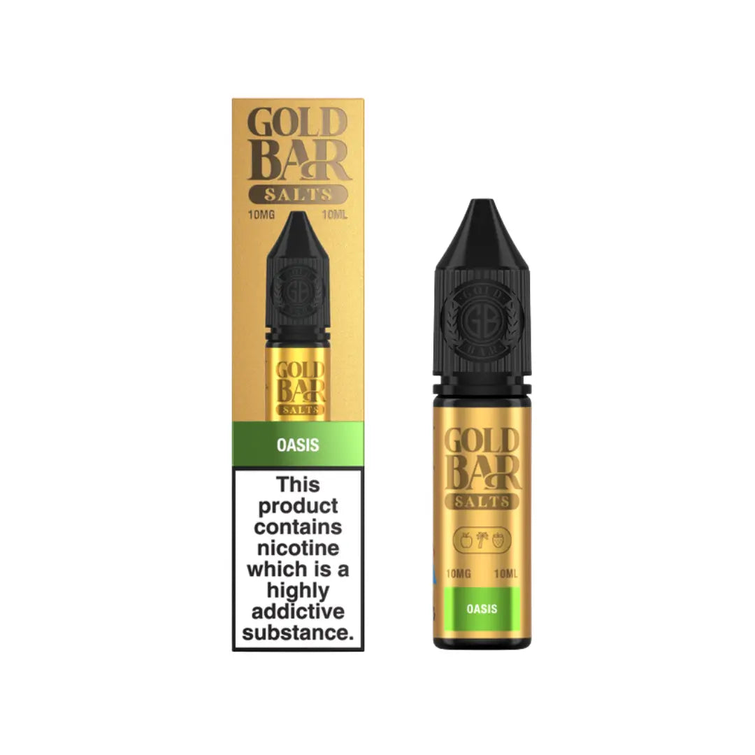 Gold Bar Oasis 10ml Nic Salt E-liquid | Only 1.99