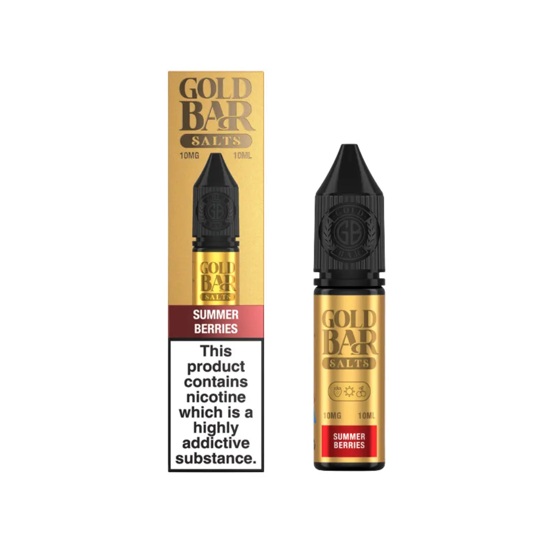 Gold Bar Summer Berries 10ml Nic Salt E-liquid