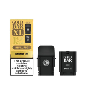 Gold Bar XL Banana Ice Refill Pods for the Gold Bar XL Pod Vape Kit