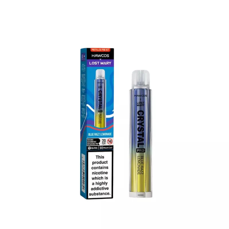 lost mary crystal vape Lost Mary Hawcos Crystal Pro 600 Prefilled Pod Kit