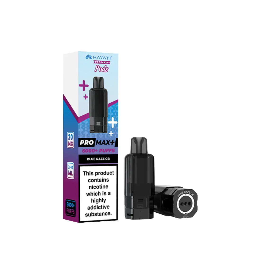 Hayati Pro Max Plus 6000 Blue Razz GB Refill Pod
