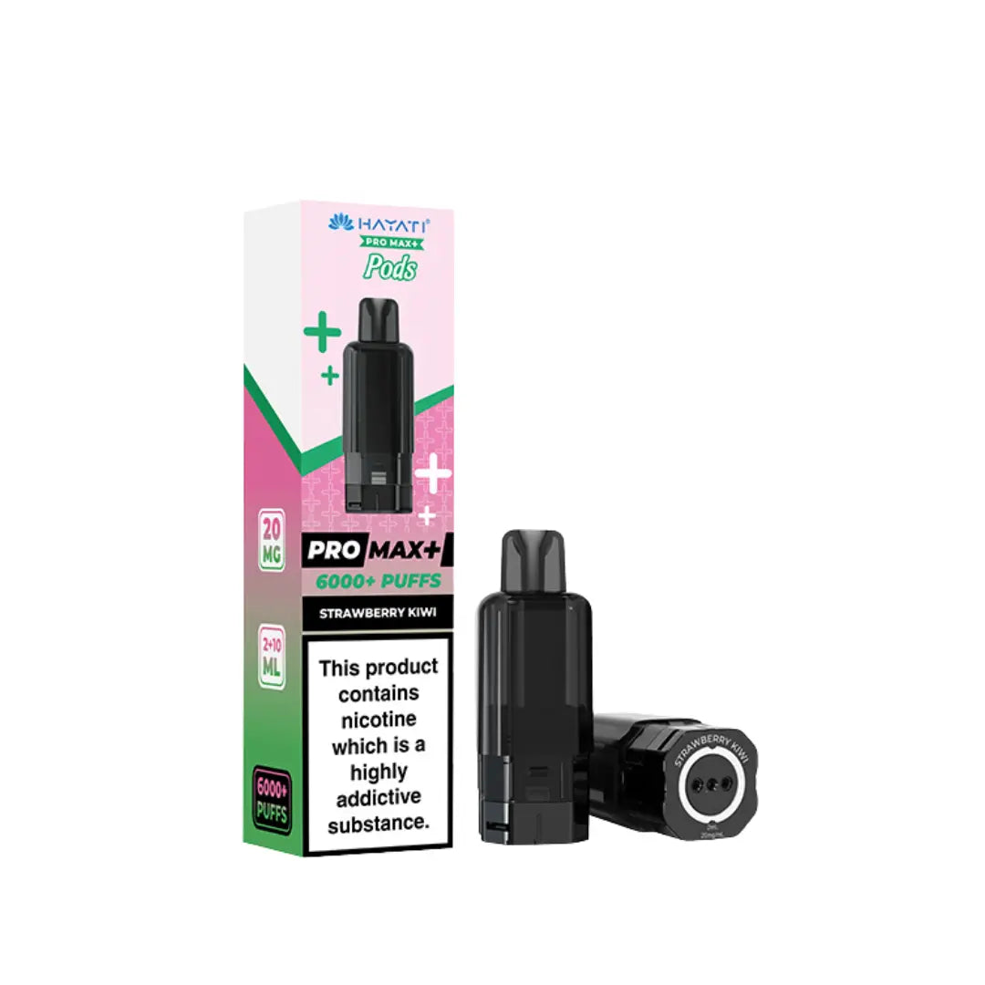 hayati pro ultra vapes Hayati Pro Max Plus 6000 Strawberry Kiwi Pods