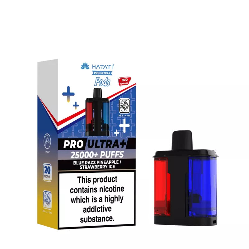 Hayati Pro Ultra Blue Razz Pineapple / Strawberry Ice Pods