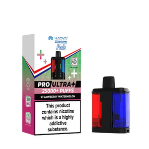 Hayati Pro Ultra Plus Refill in Strawberry Watermelon flavour for the Hayati Pro Ultra Plus with 25000+ puffs and 20mg nicotine strength