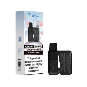Hayati Rubik 7000 Blue Razz Cherry Refill Pod for the Hayati Rubik 7000 Vape Kit 