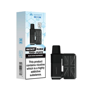 Hayati Rubik 7000 Blue Sour Raspberry Refill Pod for the Hayati Rubik 7000 Vape Kit 
