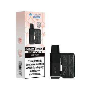 Hayati Rubik 7000 Juicy Peach Refill Pod for the Hayati Rubik 7000 Vape Kit 