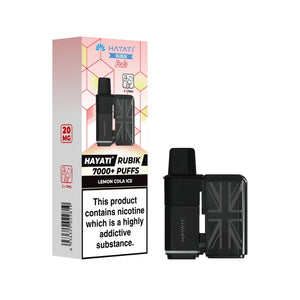 Hayati Rubik 7000 Lemon Cola Ice Refill Pod for the Hayati Rubik 7000 Vape Kit 