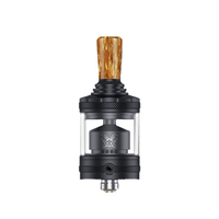 Hellvape Dead Rabbit MTL RTA with black design and wood-patterned drip tip.