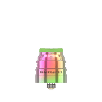 Hellvape Dead Rabbit Pro RDA in rainbow finish on a white background.