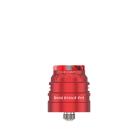 Red Hellvape Dead Rabbit Pro RDA against a white background.