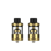 Gold and black Hellvape Dead Rabbit R Tank with intricate design details.