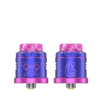 Two Hellvape Dead Rabbit Solo RDAs, 6th Anniversary Edition, in purple and pink accents.