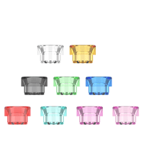 Colourful Hellvape Dead Rabbit Solo RDA 810 drip tips arranged in rows.