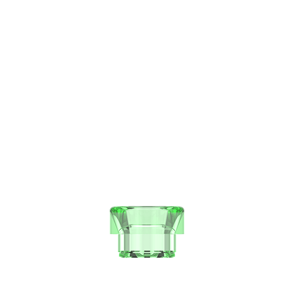 Clear green 810 drip tip for Hellvape Dead Rabbit Solo RDA, displayed on a white background.