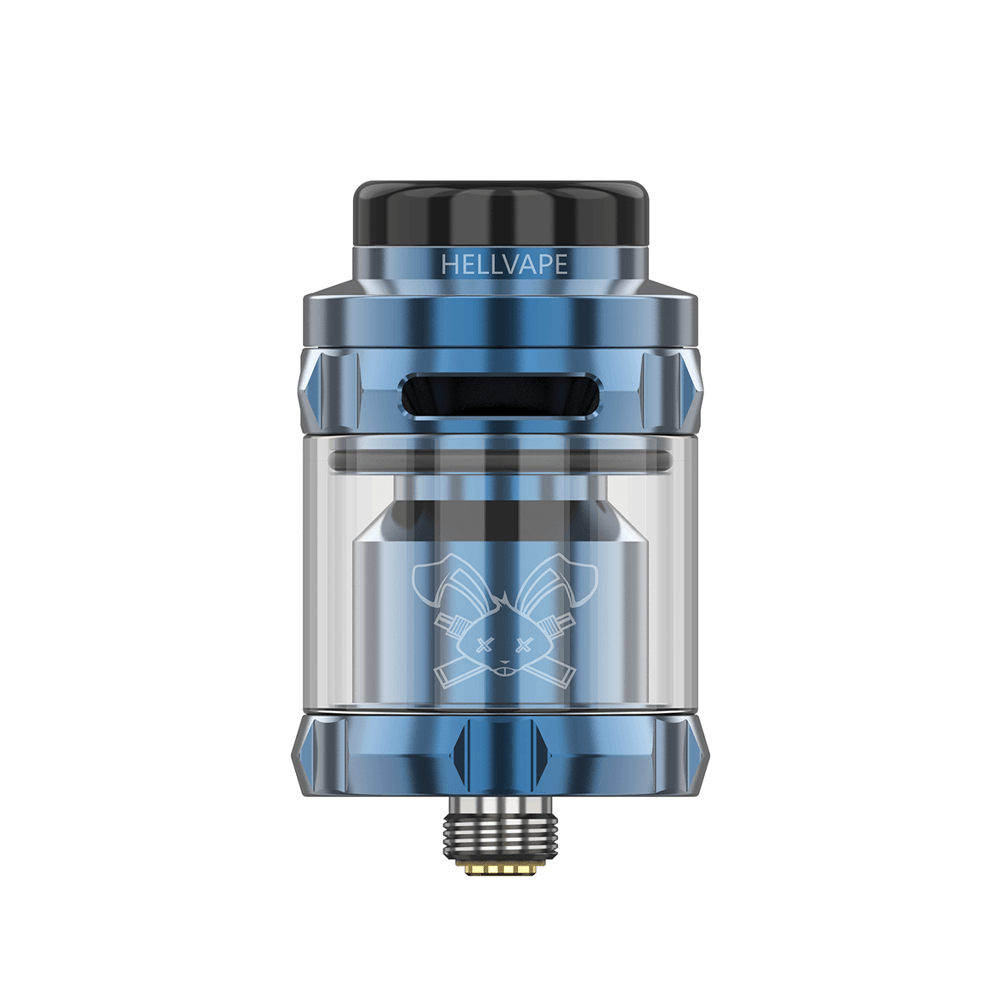 Hellvape Dead Rabbit Solo RTA in blue, displayed against a white background.