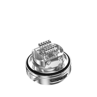 Hellvape Fat Rabbit 2 RTA coil deck, stainless steel build with intricate coil setup.