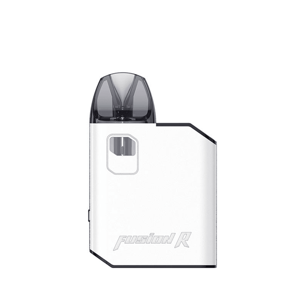 White Hellvape Fusion R Pod Kit with sleek design and black mouthpiece.