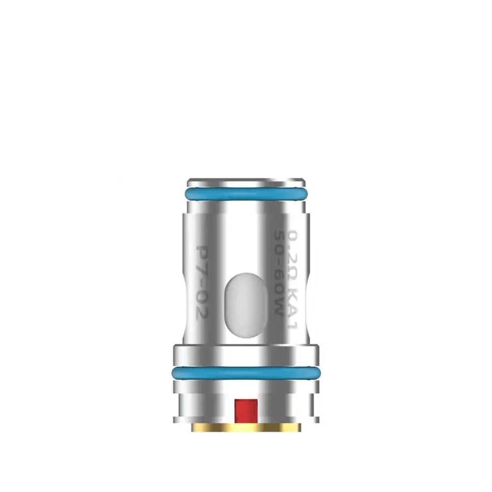 Hellvape P Series replacement coil with blue and red accents, shown on a white background.