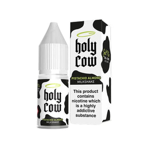 Holy Cow Pistachio Almond Milkshake Flavour 10ml Nic Salt E-liquid perfect for Refillable Vape Kits