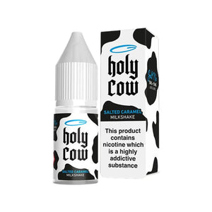 Holy Cow Salted Caramel Milkshake Flavour 10ml Nic Salt E-liquid perfect for Refillable Vape Kits