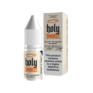 Holy Smokes Creamy Tennessee Bourbon Tobacco Flavour 10ml Nic Salt E-liquid perfect for Refillable Vape Kits