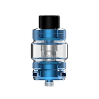 HorizonTech Falcon Legend Sub-Ohm Tank in blue, featuring a sleek design and clear glass.