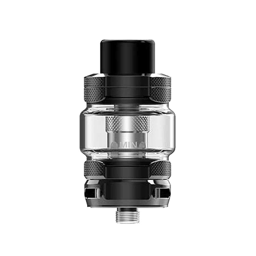 HorizonTech Falcon Legend Sub-Ohm Tank with a sleek black and transparent design.