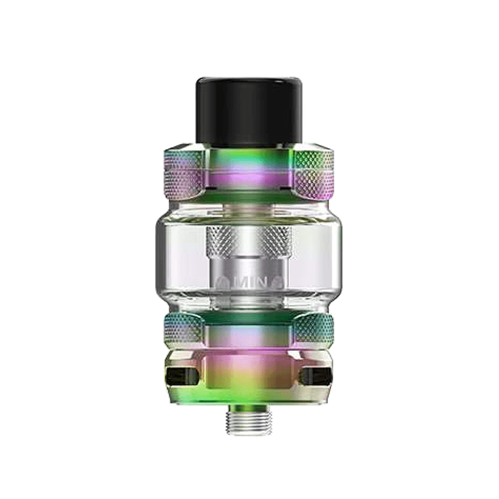 HorizonTech Falcon Legend sub-ohm tank with iridescent finish on a white background.