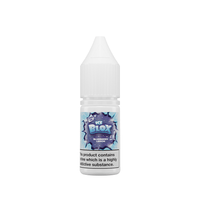 Ice Blox Blueberry Lemon 10ml vape juice bottle with a nicotine warning label.