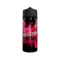 Irresistible Cherry vape juice bottle with vibrant cherry design.