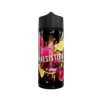 A bottle of Irresistible Cherry & Lemon 100ml shortfill e-liquid with vibrant fruit graphics.