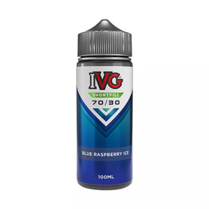 IVG Blue Raspberry Ice 100ml Shortfill Vape Juice Great for Sub-ohm Kits & Sub-ohm Vape Tanks