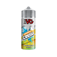 IVG Caribbean Crush 100ml shortfill bottle with colourful splash design.