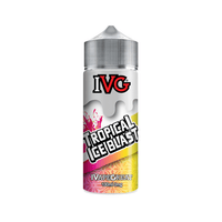 IVG Tropical Ice Blast 100ml vape juice bottle with a colourful, fruity design.