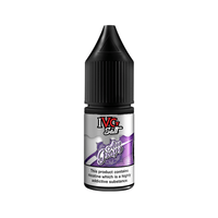 IVG Salt e-liquid bottle with "Ice Grape" flavour, showcasing a purple label design.