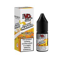 IVG Salt Fresh Mango e-liquid bottle and box, 10ml, 10mg/ml nicotine.