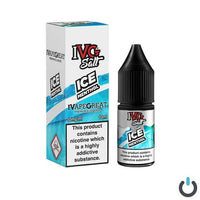 IVG Salt Ice Menthol e-liquid 10ml bottle with packaging, nicotine warning label visible.