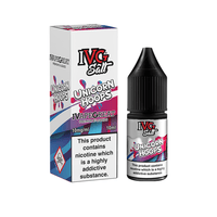 IVG Salt Unicorn Hoops vape liquid, 10ml bottle, colourful packaging.