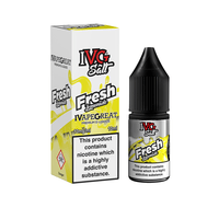 IVG Salt Fresh Lemonade e-liquid, 10ml bottle with packaging, nicotine warning label.