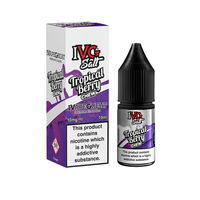 IVG Salt Tropical Berry Chew 10ml bottle and packaging, nicotine warning visible.